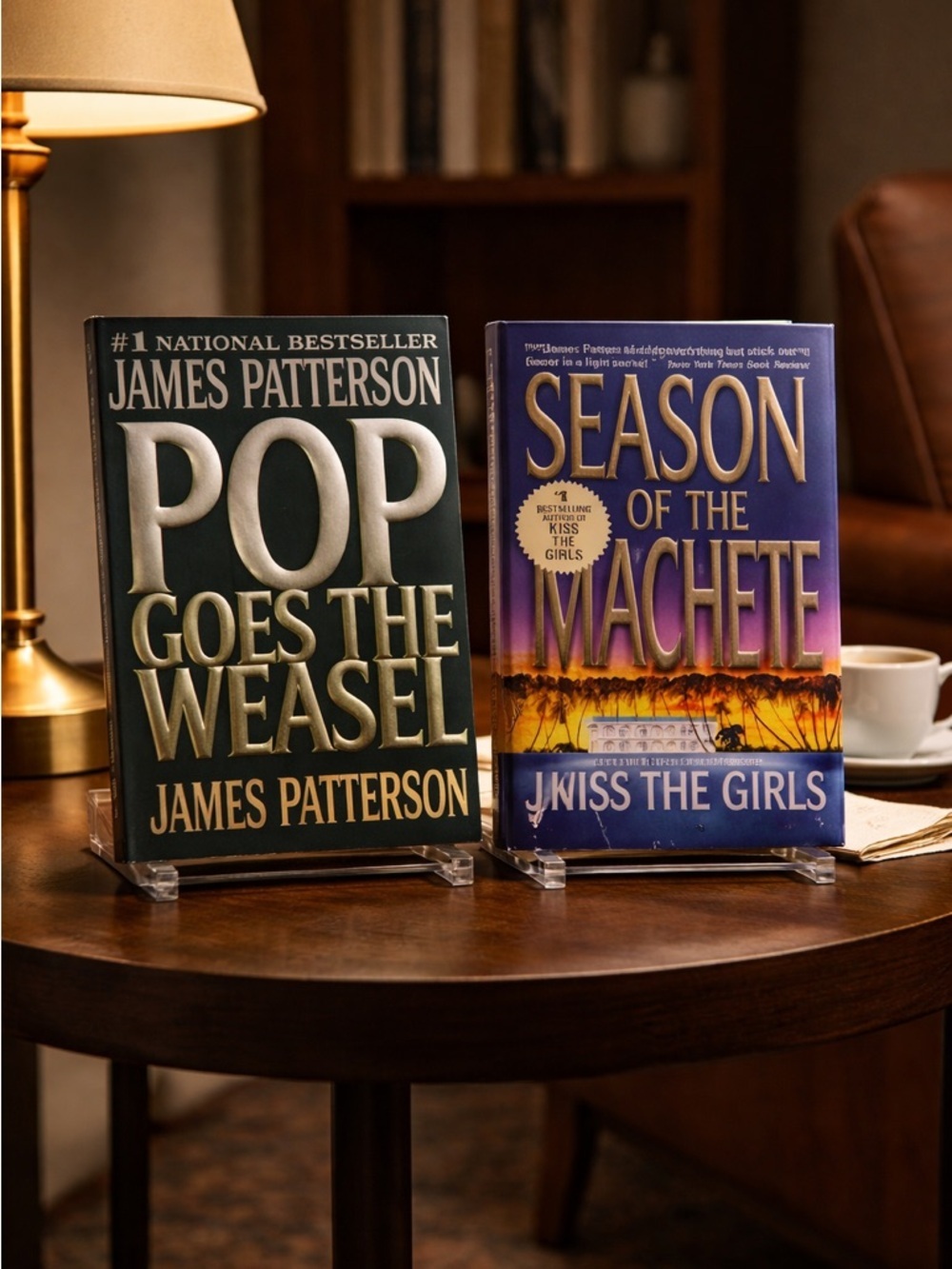 James Patterson 2 Paperback Books - Season of the Machete & Pop Goes The Weasel